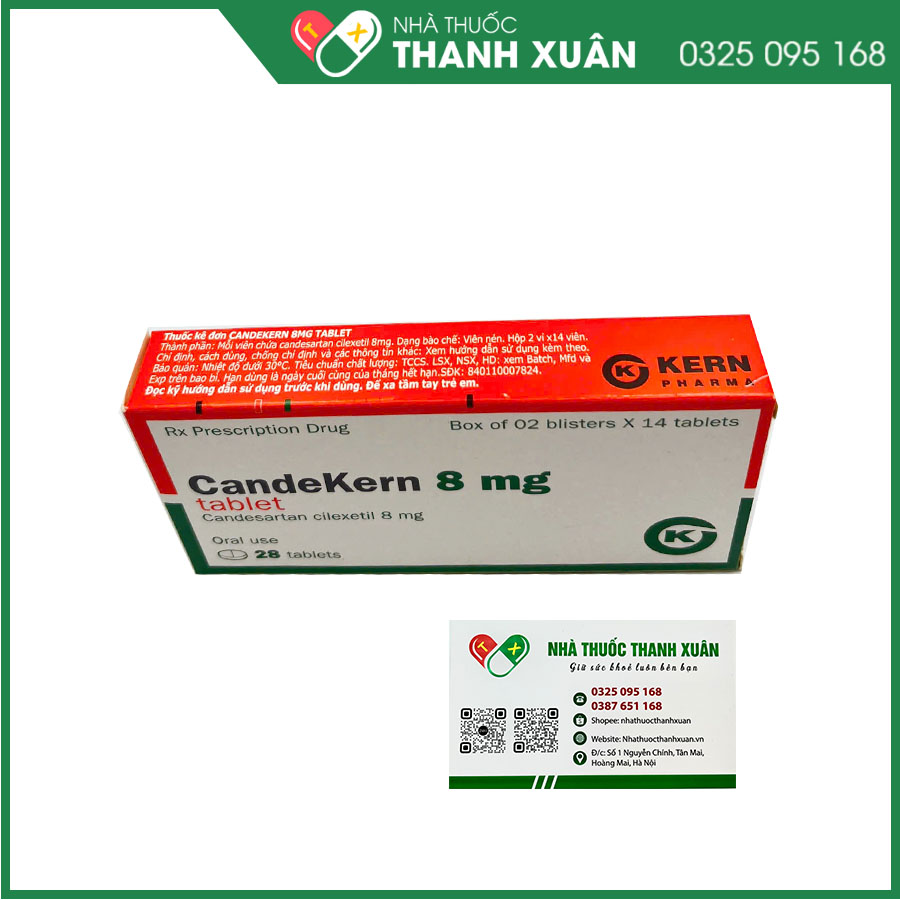 CandeKern 8mg thuốc điều trị tăng huyết áp